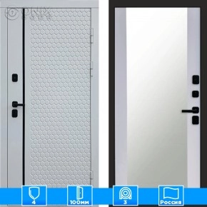 Входная дверь Престиж 125885 Зеркало белый софт