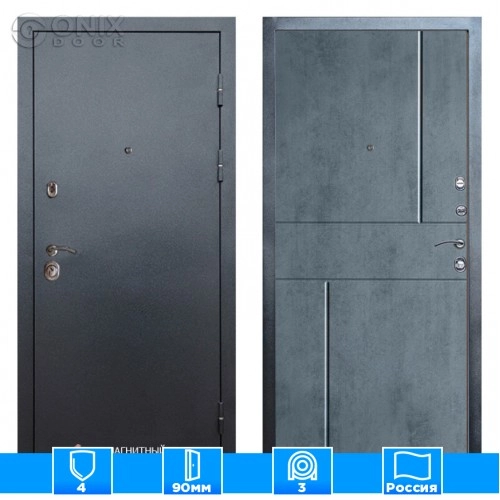 Входная дверь Престиж 125905 бетон темный