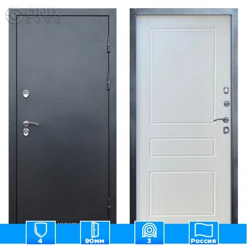 Входная дверь Престиж 125906 белый матовый