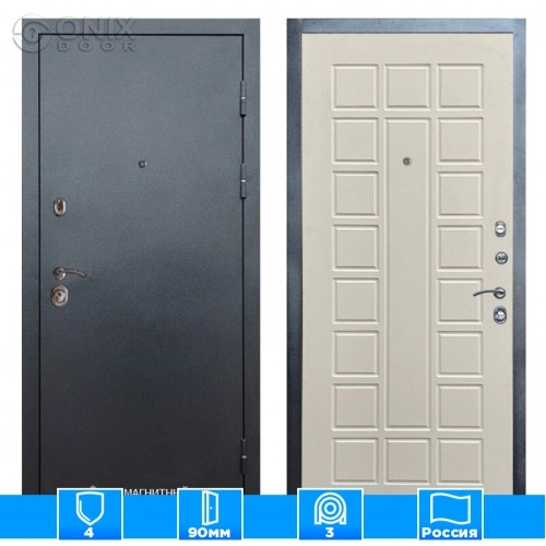 Входная дверь Престиж 125917 бежевый матовый