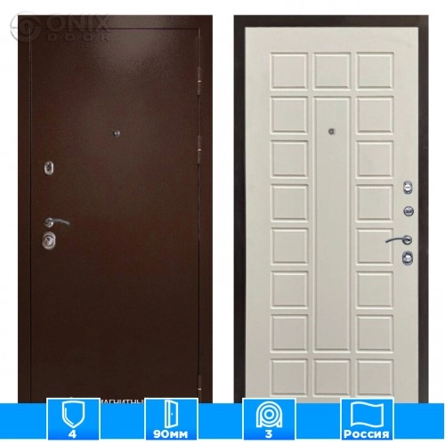 Входная дверь Престиж 125949 бежевый матовый