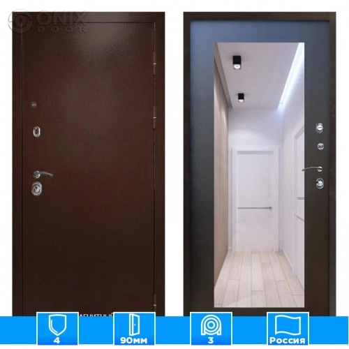 Входная дверь Престиж 125963 Зеркало триумф венге