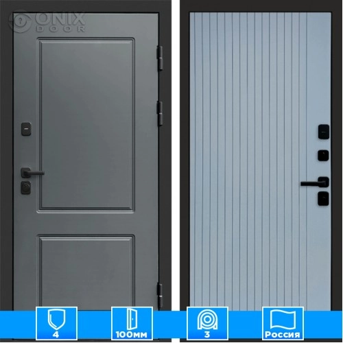 Входная дверь Престиж 125970 Flat грей софт