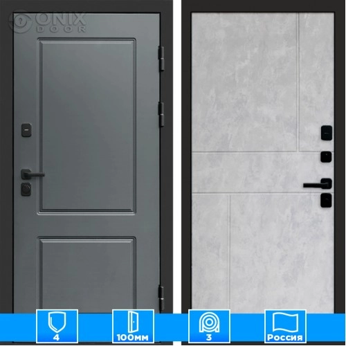 Входная дверь Престиж 125972 бетон светлый