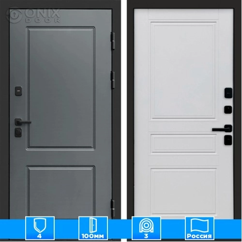 Входная дверь Престиж 125980 белый матовый