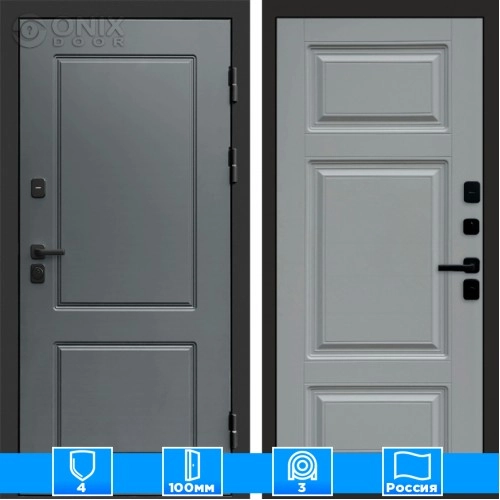 Входная дверь Престиж 125987 грей софт