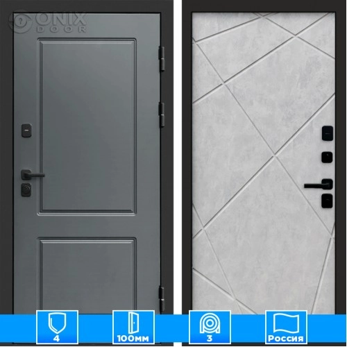 Входная дверь Престиж 125991 бетон светлый