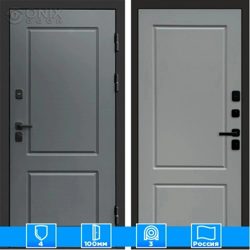 Входная дверь Престиж 125997 грей софт