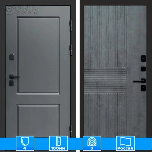 Входная дверь Престиж 126000 бетон темный