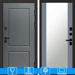 Входная дверь Престиж 126028 Зеркало грей софт