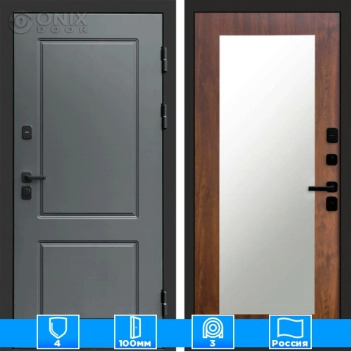 Входная дверь Престиж 126033 Зеркало триумф дуб