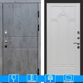 Входная дверь Престиж 126038 бетон Арка лиственница