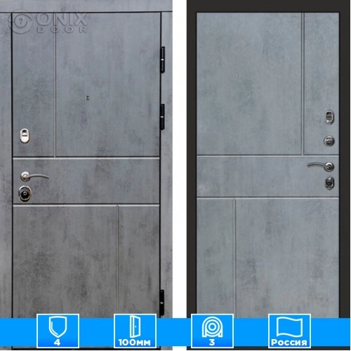 Входная дверь Престиж 126041 бетон бетон темный