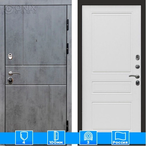 Входная дверь Престиж 126045 бетон лиственница