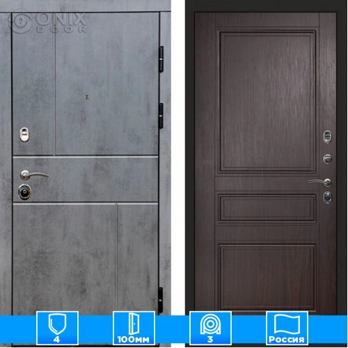 Входная дверь Престиж 126046 бетон венге