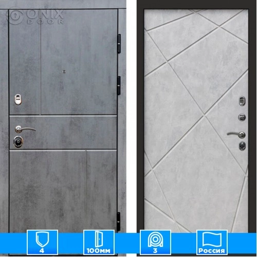 Входная дверь Престиж 126049 бетон бетон светлый