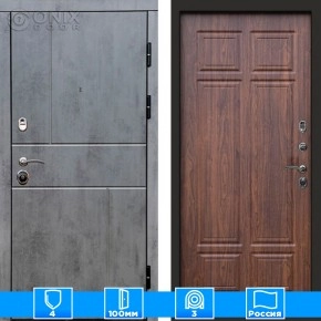 Входная дверь Престиж 126051 бетон Орех премиум