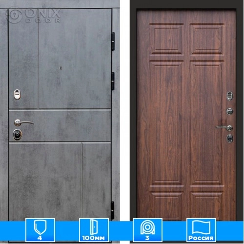 Входная дверь Престиж 126051 бетон Орех премиум