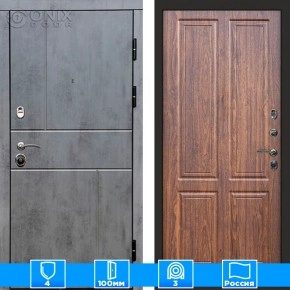 Входная дверь Престиж 126052 бетон Орех стандарт