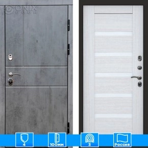 Входная дверь Престиж 126060 бетон Царга лиственница