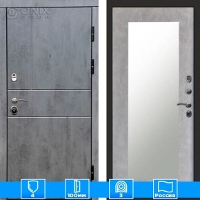 Входная дверь Престиж 126065 бетон Зеркало триумф бетон светлый