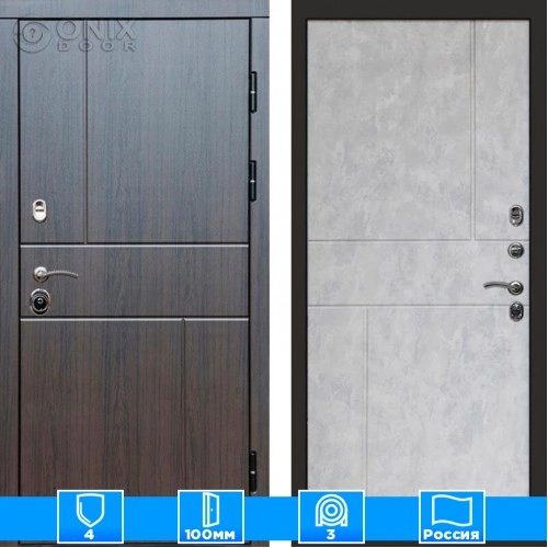 Входная дверь Престиж 126073 венге бетон светлый