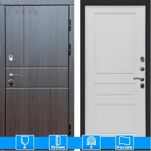 Входная дверь Престиж 126075 венге белый матовый