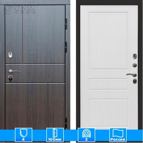 Входная дверь Престиж 126076 венге белое дерево