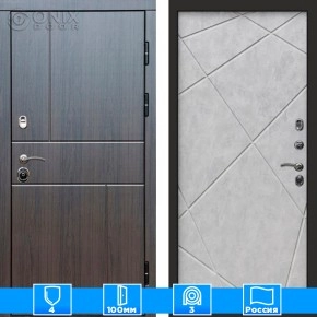 Входная дверь Престиж 126082 венге бетон светлый