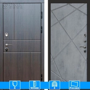 Входная дверь Престиж 126083 венге бетон темный