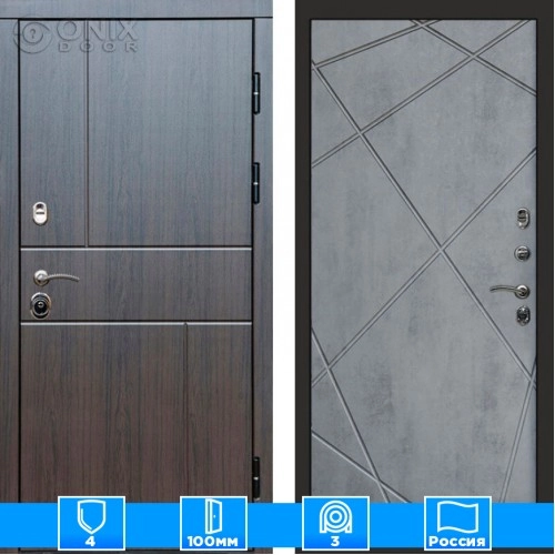 Входная дверь Престиж 126083 венге бетон темный