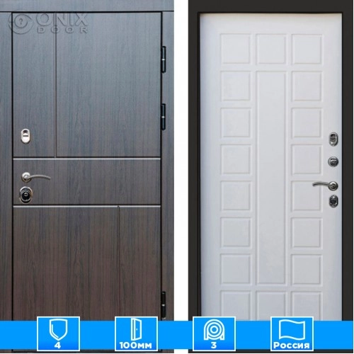 Входная дверь Престиж 126086 венге белое дерево