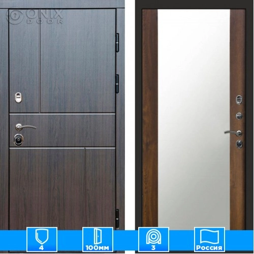 Входная дверь Престиж 126096 венге Зеркало дуб