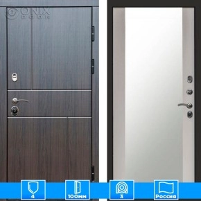 Входная дверь Престиж 126097 венге Зеркало лиственница