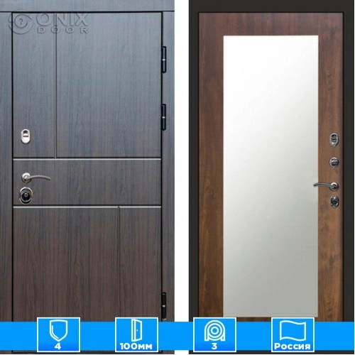 Входная дверь Престиж 126099 венге Зеркало триумф дуб