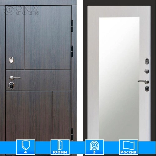 Входная дверь Престиж 126100 венге Зеркало триумф лиственница