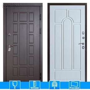 Входная дверь Престиж 126102 Арка белое дерево