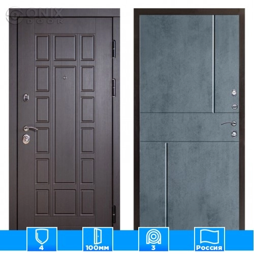 Входная дверь Престиж 126107 бетон темный