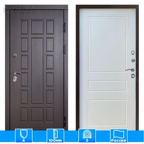 Входная дверь Престиж 126108 белый матовый