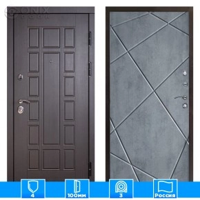 Входная дверь Престиж 126116 бетон темный