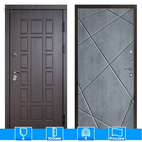 Входная дверь Престиж 126116 бетон темный