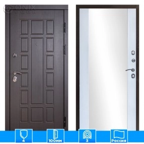 Входная дверь Престиж 126127 Зеркало белый софт