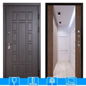 Входная дверь Престиж 126129 Зеркало дуб