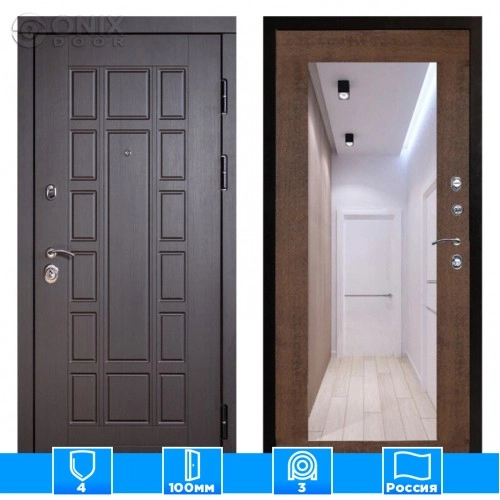 Входная дверь Престиж 126132 Зеркало триумф дуб