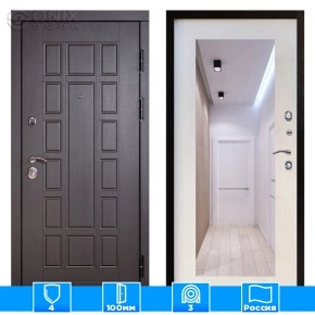 Входная дверь Престиж 126133 Зеркало триумф лиственница