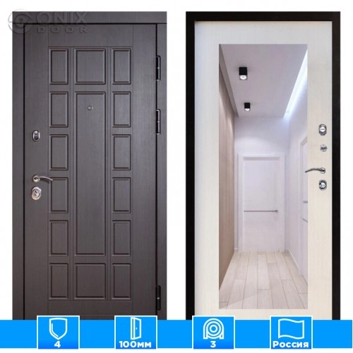 Входная дверь Престиж 126133 Зеркало триумф лиственница