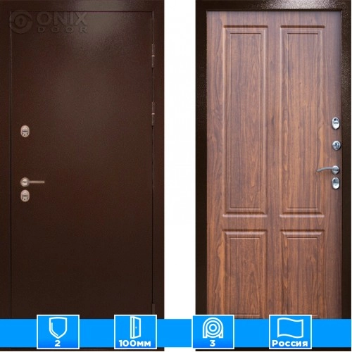 Входная дверь Престиж 126136 орех стандарт