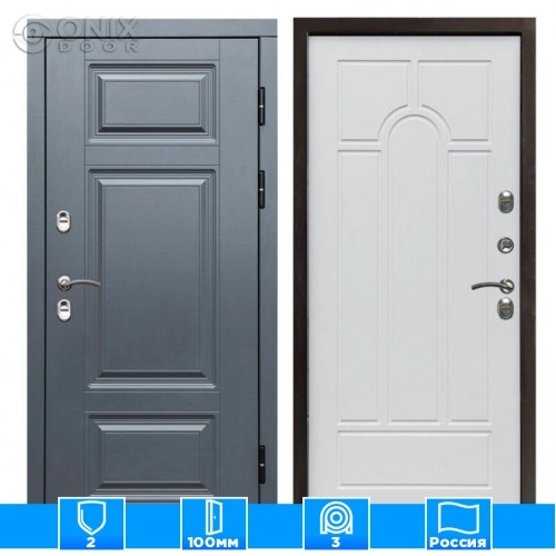 Входная дверь Престиж 126143 Арка белое дерево