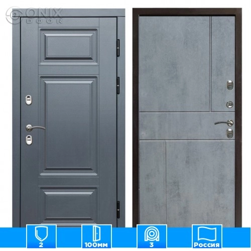 Входная дверь Престиж 126148 бетон темный