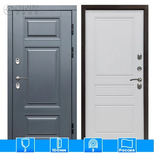 Входная дверь Престиж 126149 белый матовый